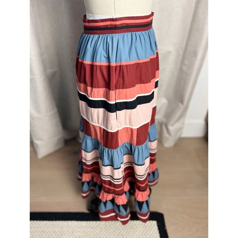 Ulla Johnson Simi Patchworked Cotton Poplin Midi … - image 7